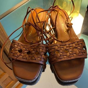 Lace Up Flat Sandal